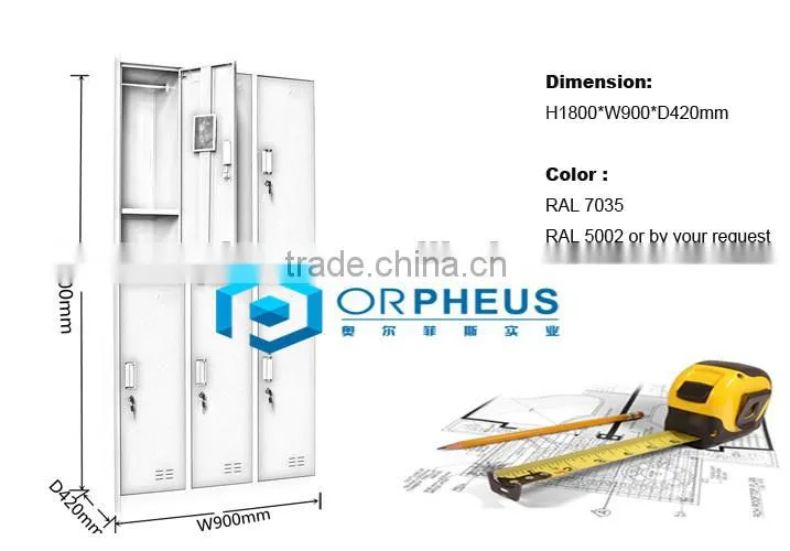 school furniture steel locker cabinet blue color steel almirah locker