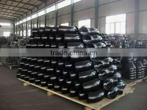 black carbon steel pipe fittings -tee