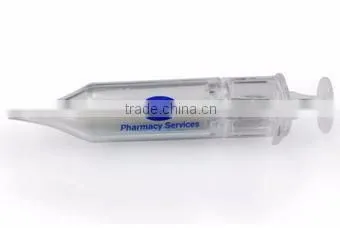 Plastic Transparent Syringe Usb Stick 2.0 2Gb
