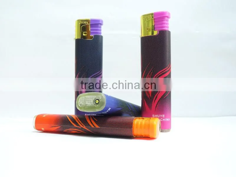 Customer's logo picture windproof cigarette lighter electric lighter with paper