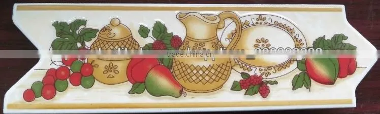 decorative ceramic kitchen tile borders,bathroom wall border tiles