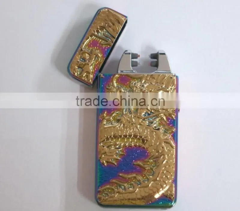 New Windproof cigarette cigar Lighter Personality Electronics usb novelty smoking Lighter Flameless Lighters for man women gift