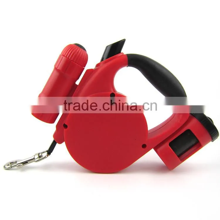 Wholesale Cheap Plain Color Smart Lighted Retractable Dog Leash