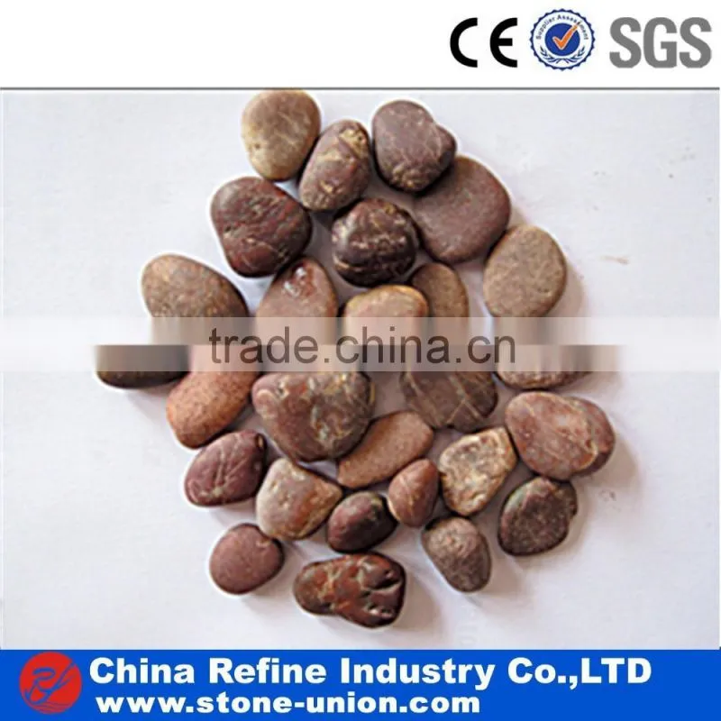 mixed color river pebble unpolished