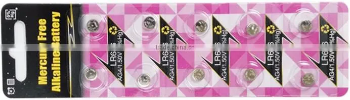 1.5V AG4/626/377 Button Cell AG4 coin battery
