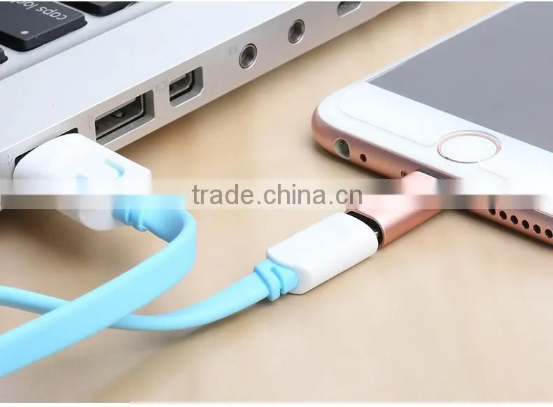 Usams Luxury metal 8pin to micro usb adapter for iphone6 series/ipad series/ipod2.1A max quick Sync Data Connector