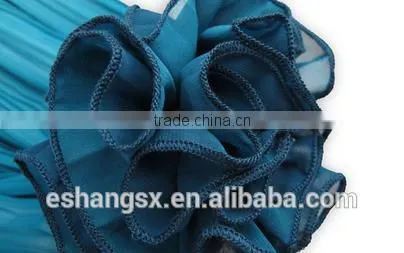 Ladies chiffon ruffle gradient color skirt