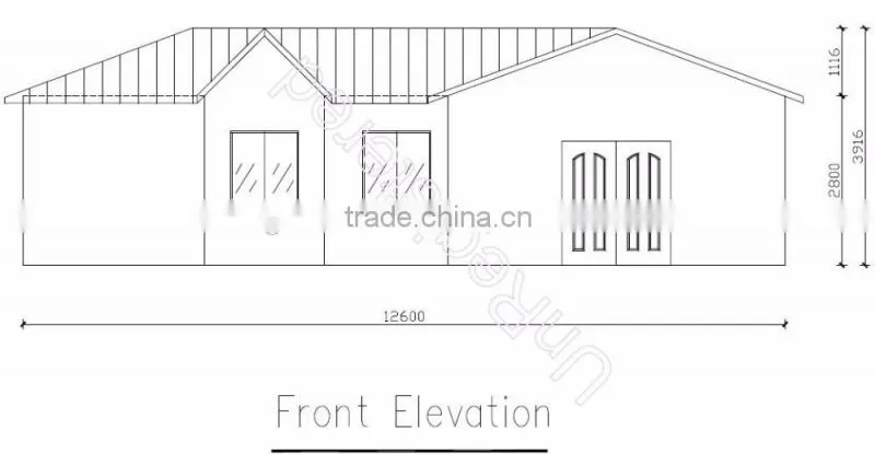 Strong structure prefab residential house wind resistance foam cement house