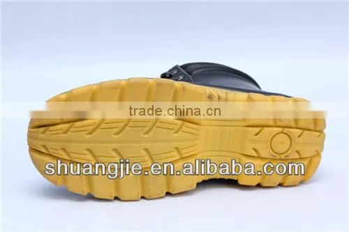 PU injected safety work boots leather safety shoes 9883-3