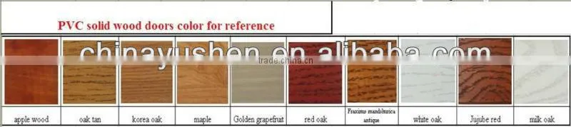pvc solid wood frame style door