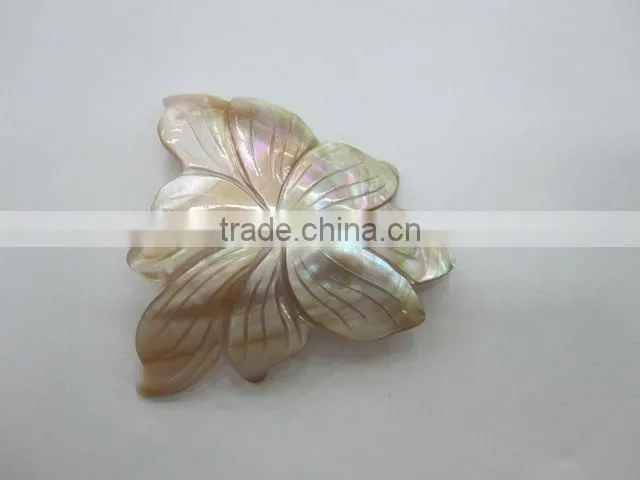 Lapis carved freeform flower