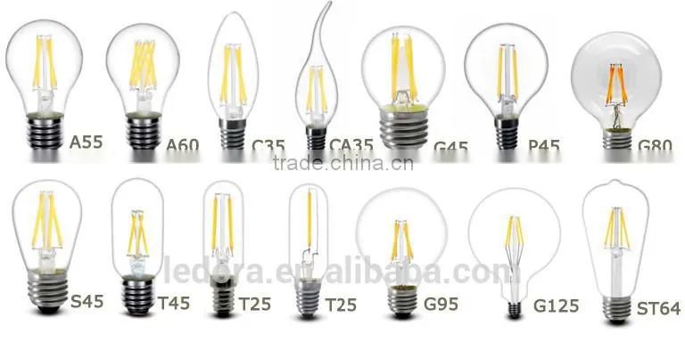 T25 e27 old edison led filament bulbs, antique edison bulbs