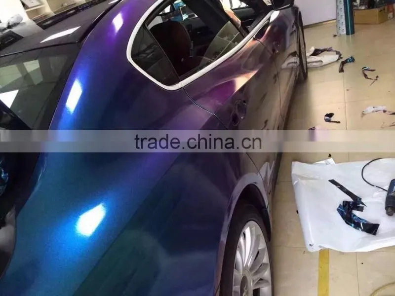 Chameleon glitter wrap film for car body decoration 1.52*20M/Roll