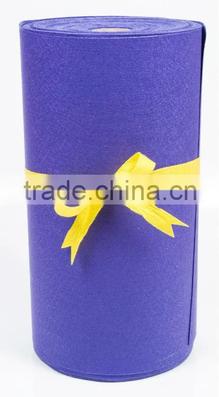 violet needle punch fabric