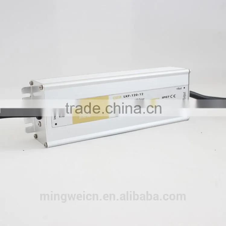 hot sale mingwei brand 120W Output Power and 110-230V Input Voltage waterproof led power supply