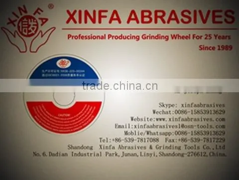 Black carborundum grinding wheel en 12413