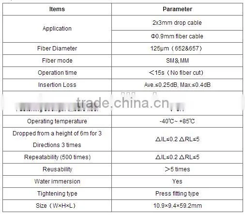 The best sale fiber optic odc connectors FTTH fast connectors top quality good material SC/APC optical fiber fast connectors