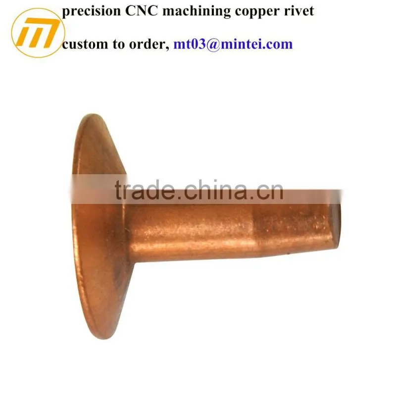 custom brass round head rivet