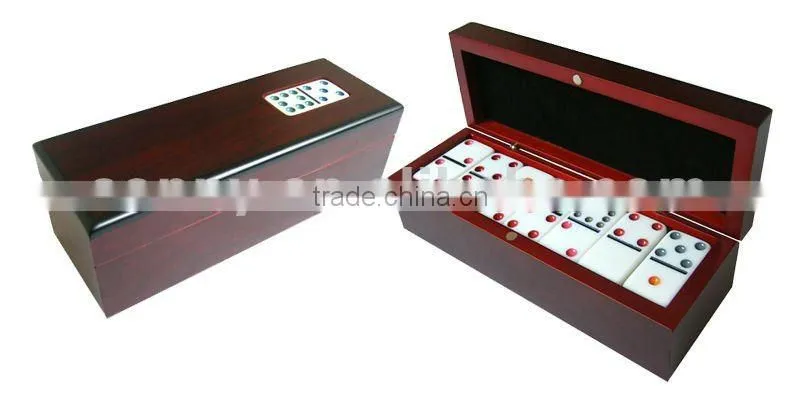 Luxury Domino Wooden Box for Double Nine Dominoes
