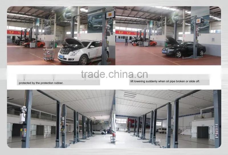 4000kg Alignment four post car lift original manufacturer CE certificate