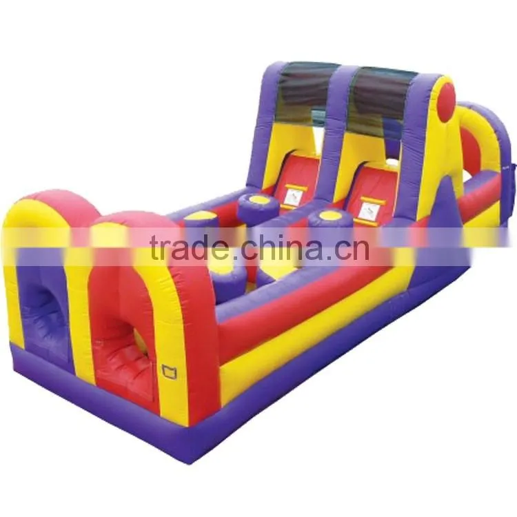 new designed long commercial grade detachable obstacle course for kids for sale