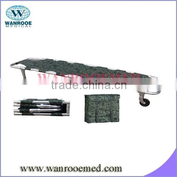 EA-1A4 with wheels Four foldaway Folding pole stretcher