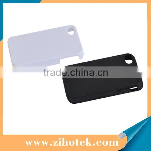 Double Protective 3D sublimation case for iPhone 4/4s (inner rubber case + outside 3D cases)
