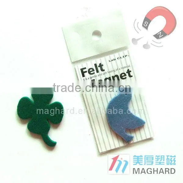 Creative Cheap Personalized Novelty Item Felt Materiel Magnet Clip Memo holder