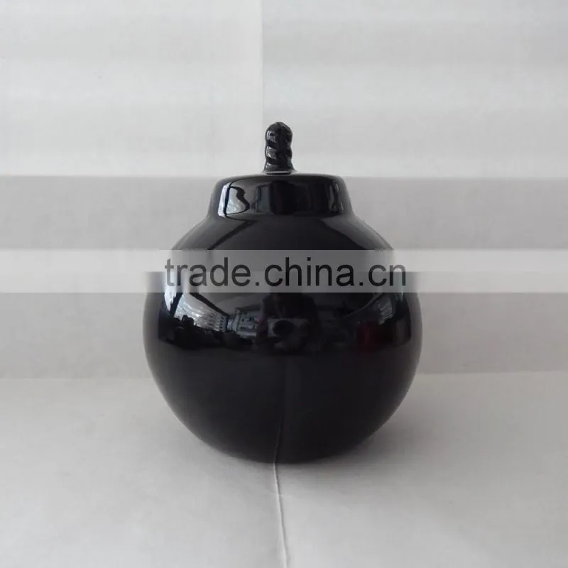 Ceramic toy hand grenade shaped money coin bank home decoration