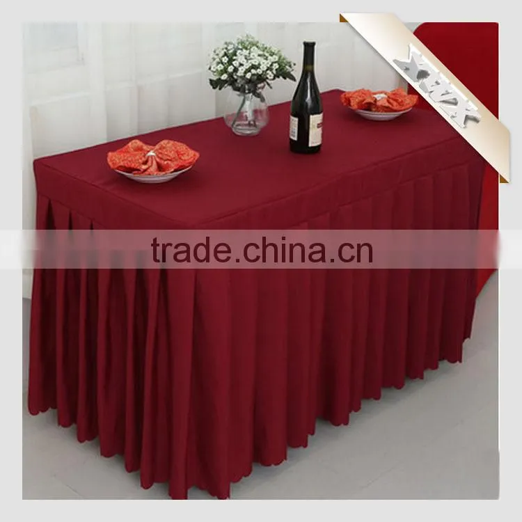 Factory Wholesale 100% Polyester White Table Cloth Made in China