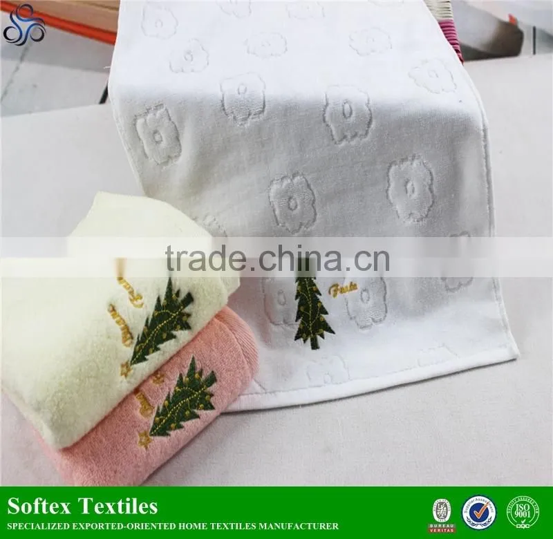 Soft and comfortable face towel christmas,christmas face towels