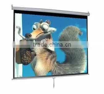 Manual Projector Screen with self-locking systerm
