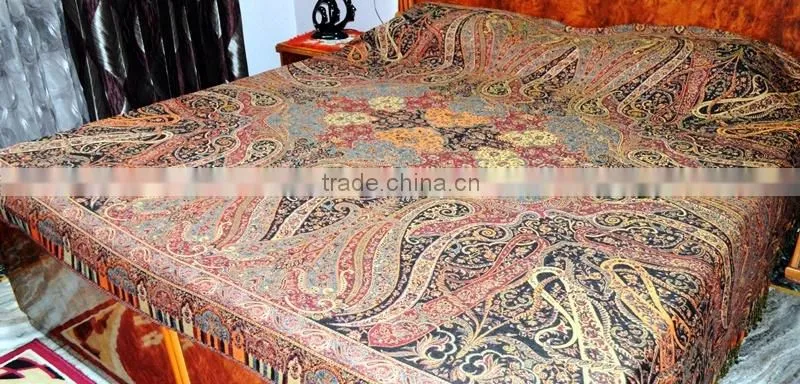 Indian Wool Bedcovers , Large Wool Bedcovers