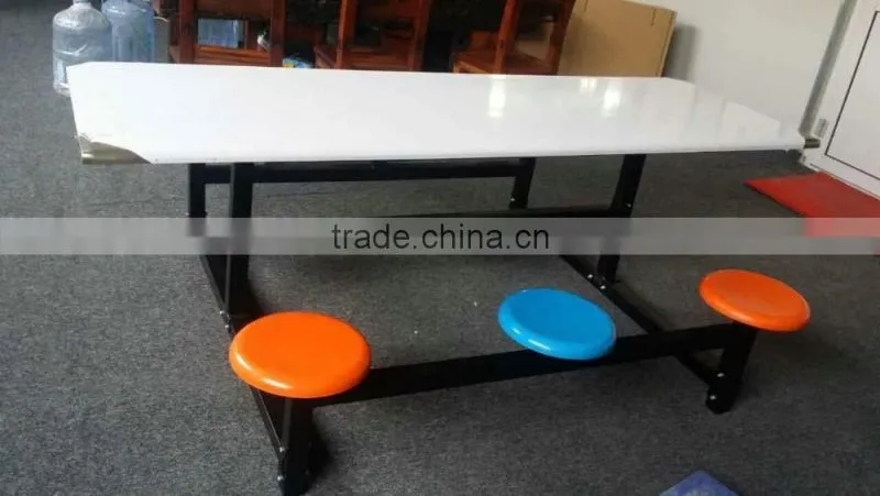 304 stainless steel 6 person dining table
