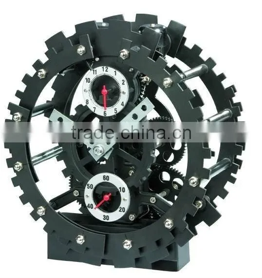 Table Matal Gear Clock