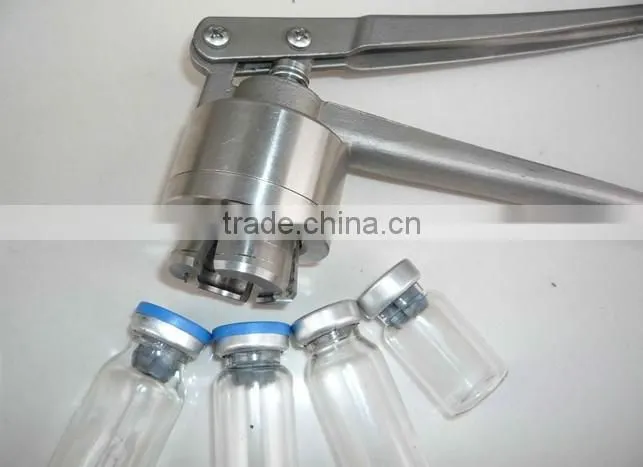 1 set of (13mm,15mm,20mm) crimper+100 sets of vials in 10ml with rubber stopper and aluminum-plastic caps