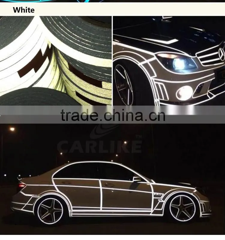 1.5CMx45.7M 3M Removable Vinyl Sticker Real 3M Reflective Car Sticker