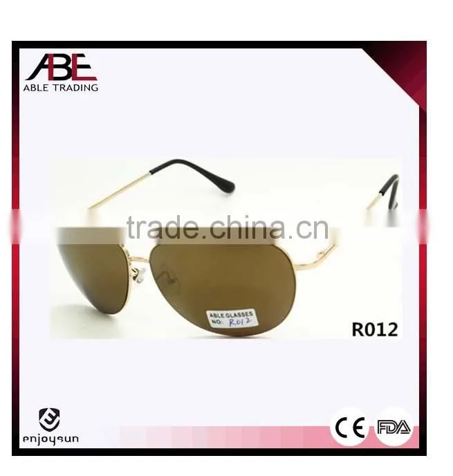 European style unisex metal sunglasses with 10 pieces MOQ