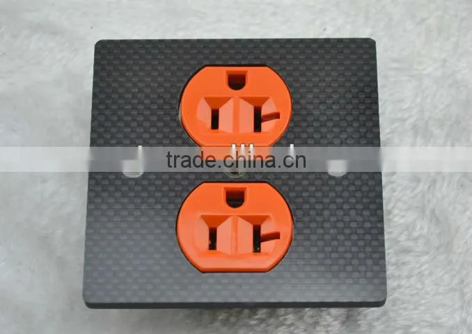 Audiocrast Carbon fiber US Power Socket Carbon Panel