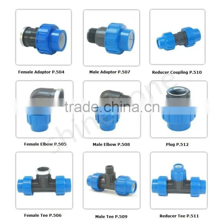20mm-3/4" Male elbow Irrigation Compression Fitting