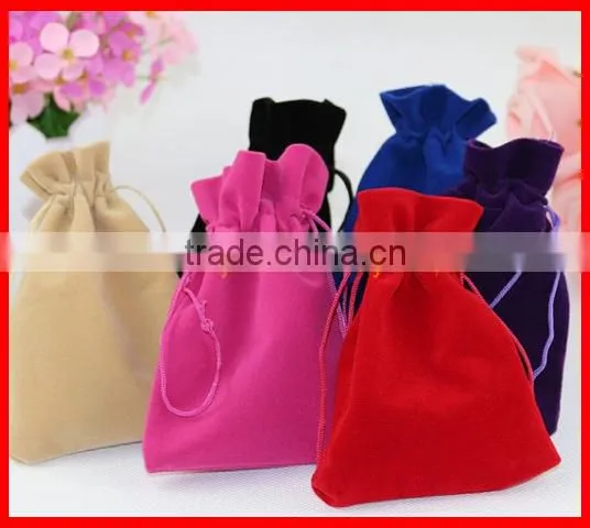 Jewelry Pouches Drawstring Velvet Pouches