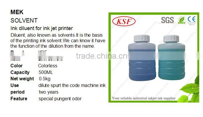 High quality solvent for linx small character printer for digital printing