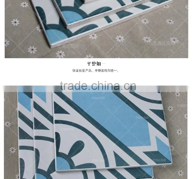 200*200mm blue color glazed ceramic bathroom tile design