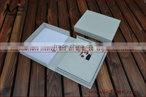 Fabric Linen Photo Album Book Packaging Box