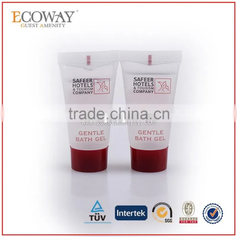 clear plastic shampoo tube for hotel new design shower gel tube packing