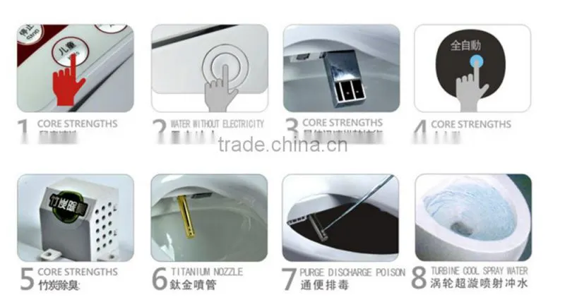 2014 top sales toilets seat with built-in bidet