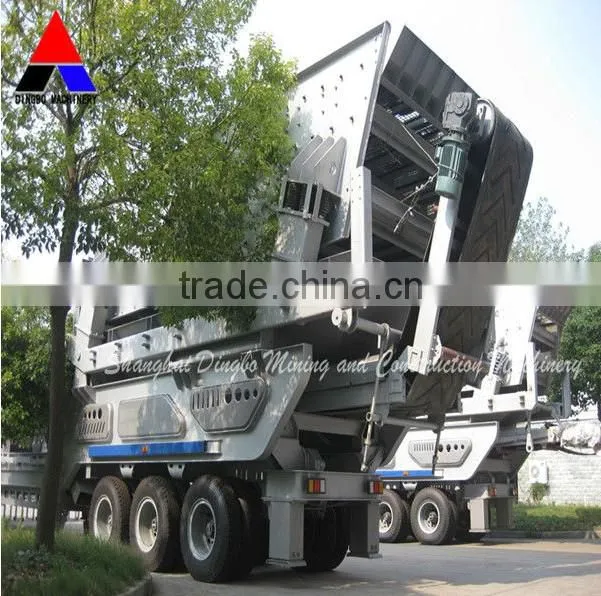 Mobile Portable Stone Crushing Plant with European Standard Manufacturing Shanghai