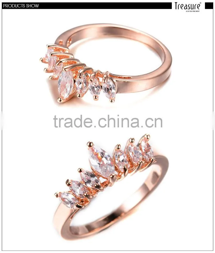 diamond jewelry fashion rose gold ring jewelry for wedding