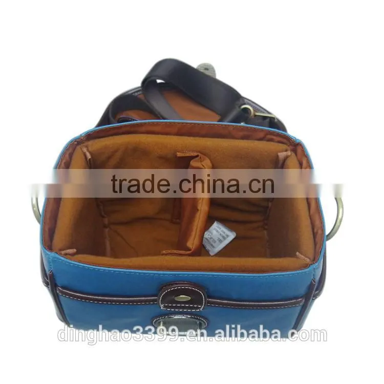 Trendy high quality waterproof camera bag unisex durable leather camera bag