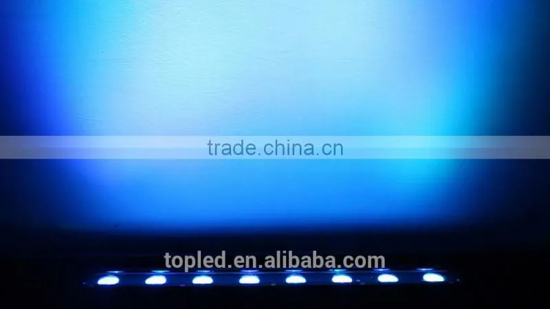 Multi Color RGB Batter Powered Outdoor IP65 8x3W LED Light Bar